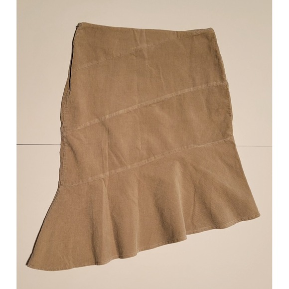 Smart Set Beige Polyester Dress Skirt Size 5 Side‎ Zipper Knee Length - Picture 4 of 5